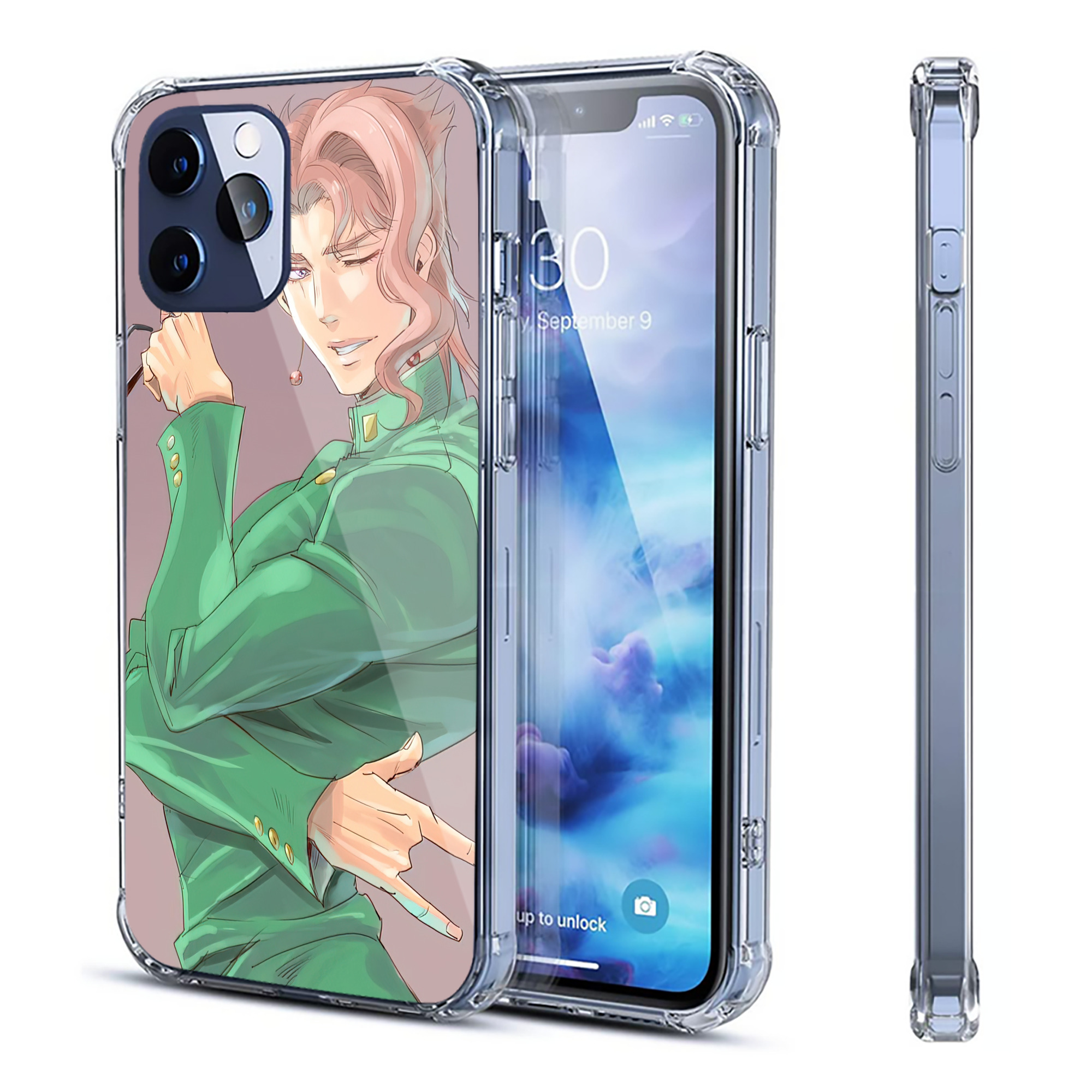 （画像用） ジョジョの奇妙な冒険 JoJo's Bizarre Adventure 【iPhone 12シリーズ対応】透明スマホケース（クリアソフトケース）
